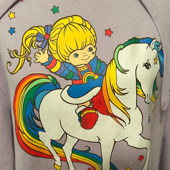 Rainbow Brite Lavender Hoodie with Colorful Graphic - Picture 4 of 11